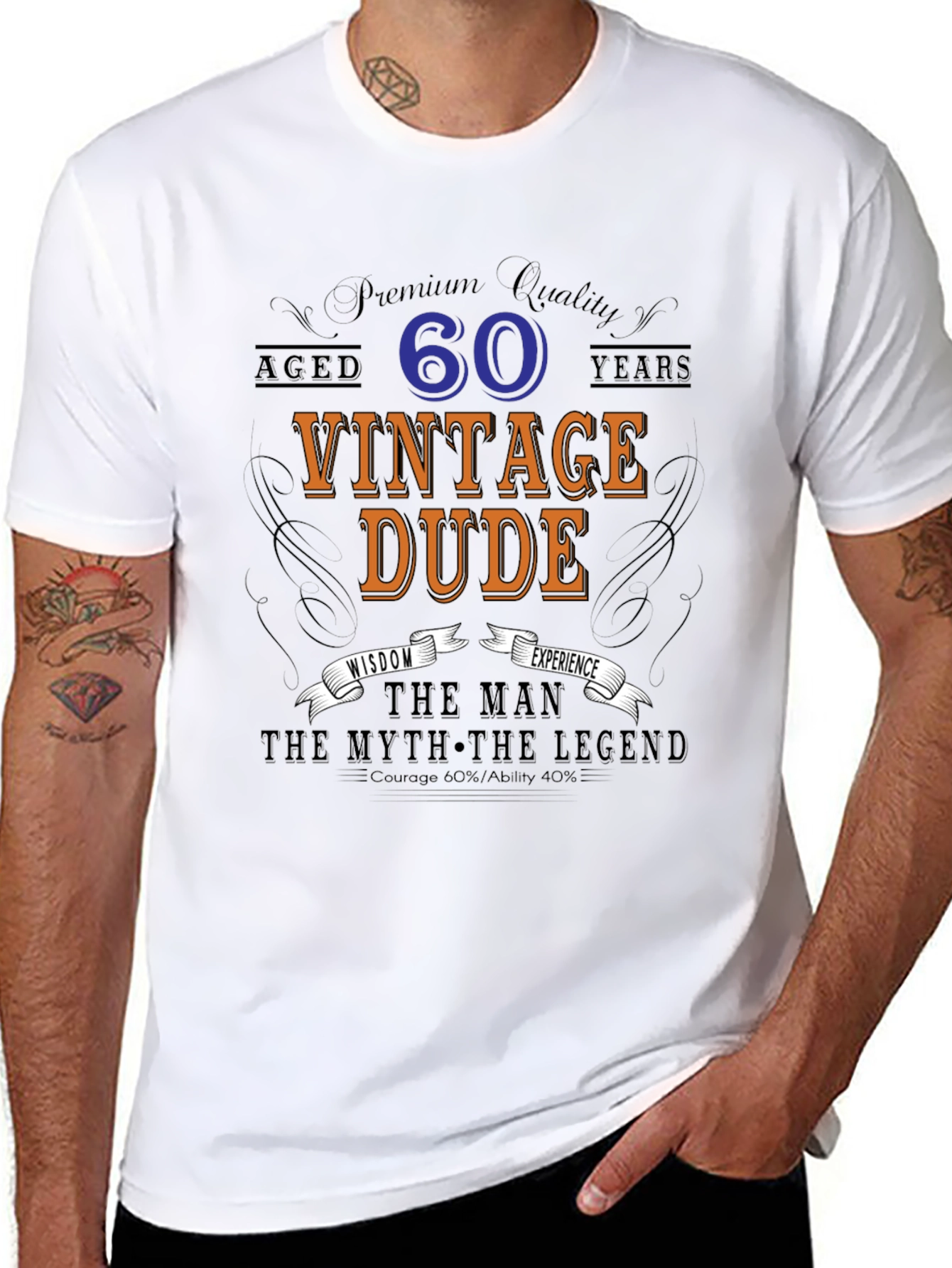 Vintage Dude 60th Birthday T-Shirt