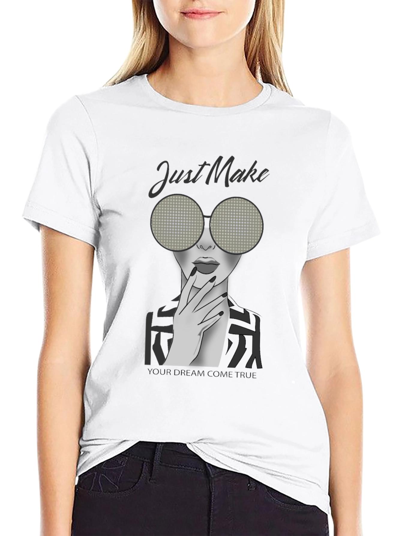 Stylish Woman Graphic Print T-Shirt