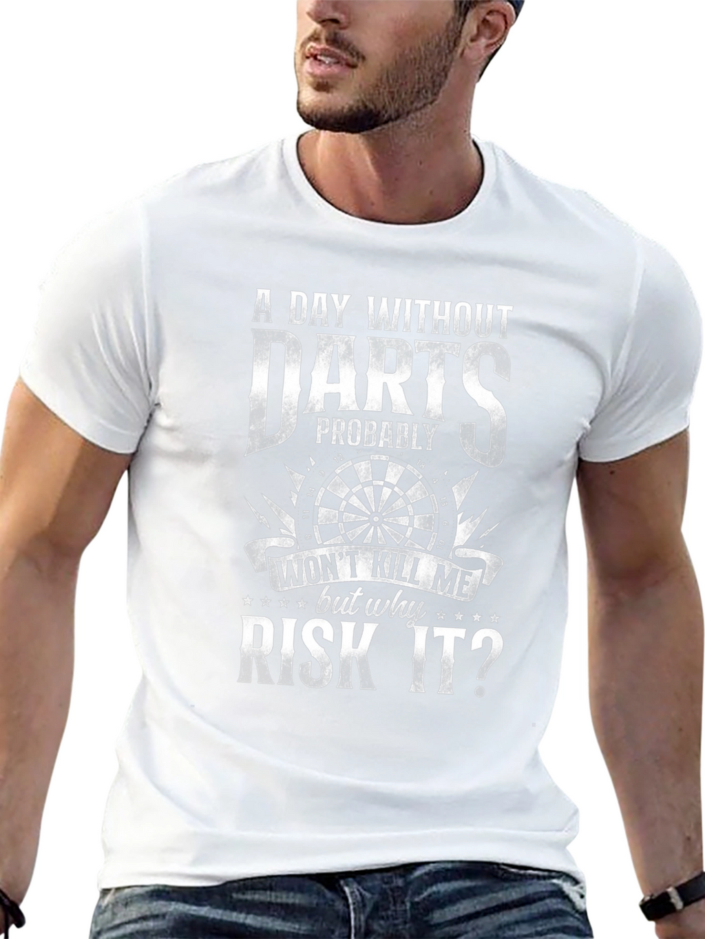 Funny Darts T-Shirt: A Day Without Darts