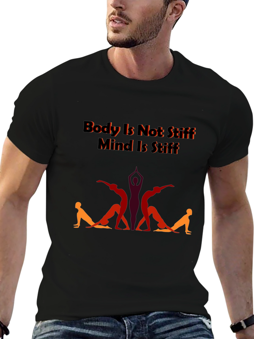 Yoga Body Mind T-Shirt - Stiff Body Supple Mind