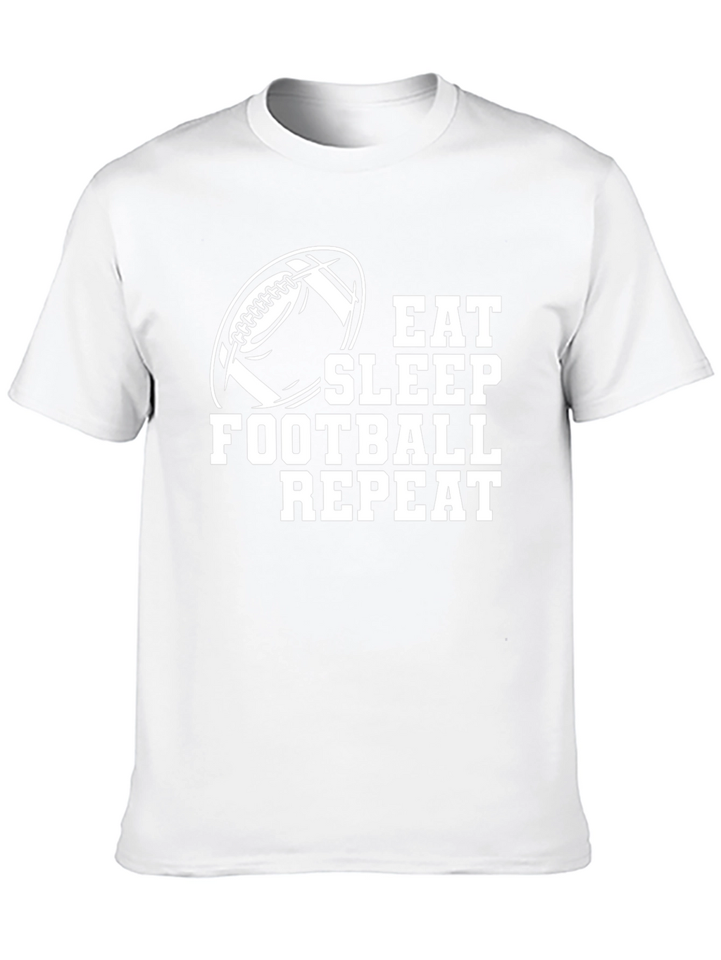 Eat Sleep Football Repeat - Mens Graphic Tee