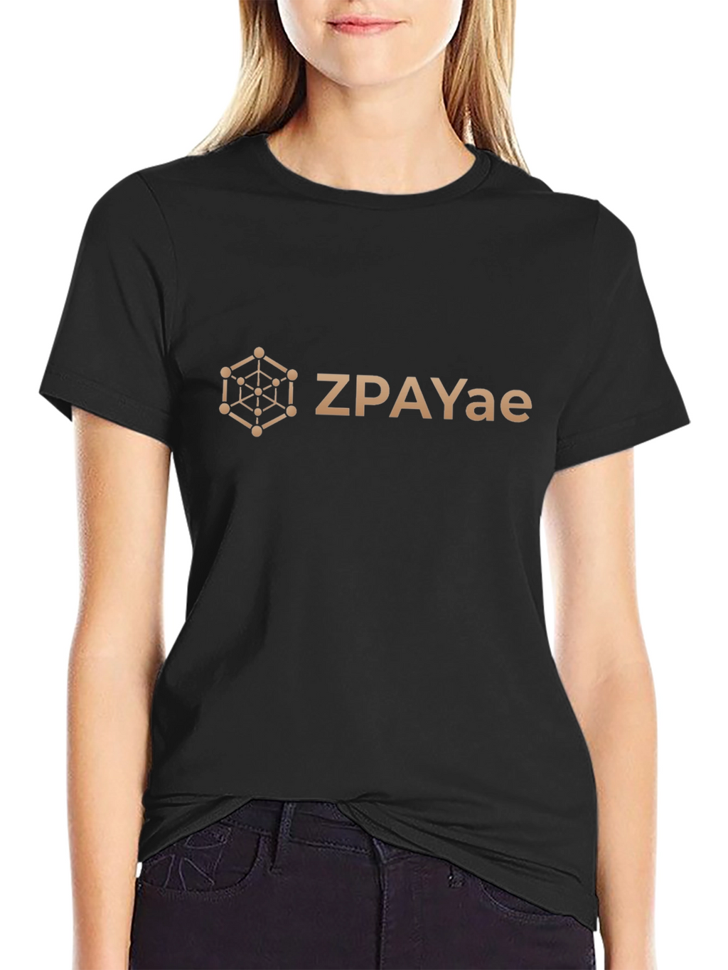 ZPAYae Graphic Tee - Black Casual T-Shirt
