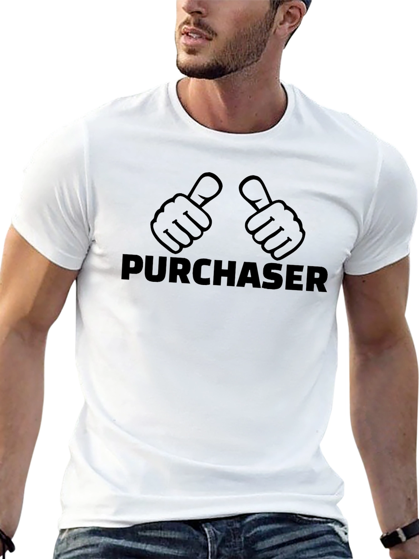 Purchaser Thumbs Up Graphic T-Shirt - Black