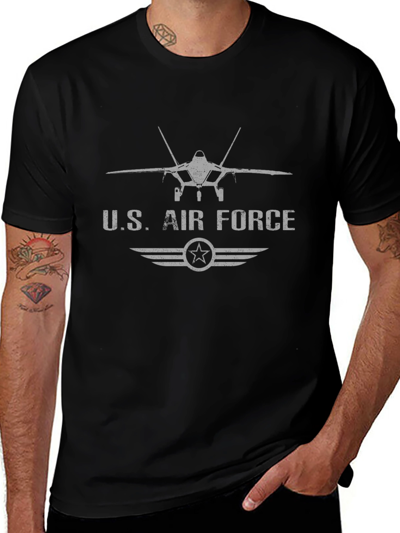 U.S. Air Force Black Graphic T-Shirt