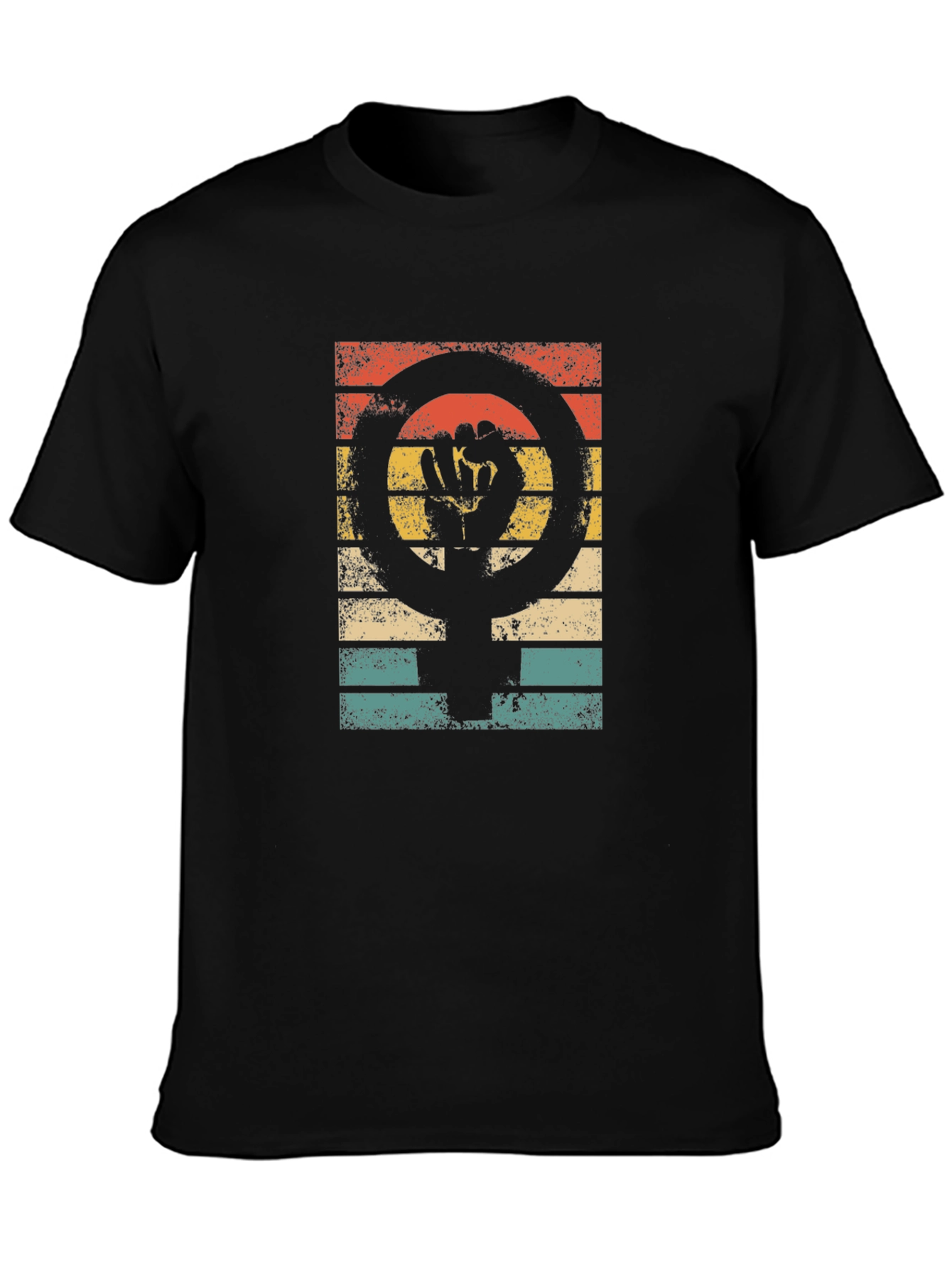 Feminist Fist T-Shirt - Vintage Retro Design