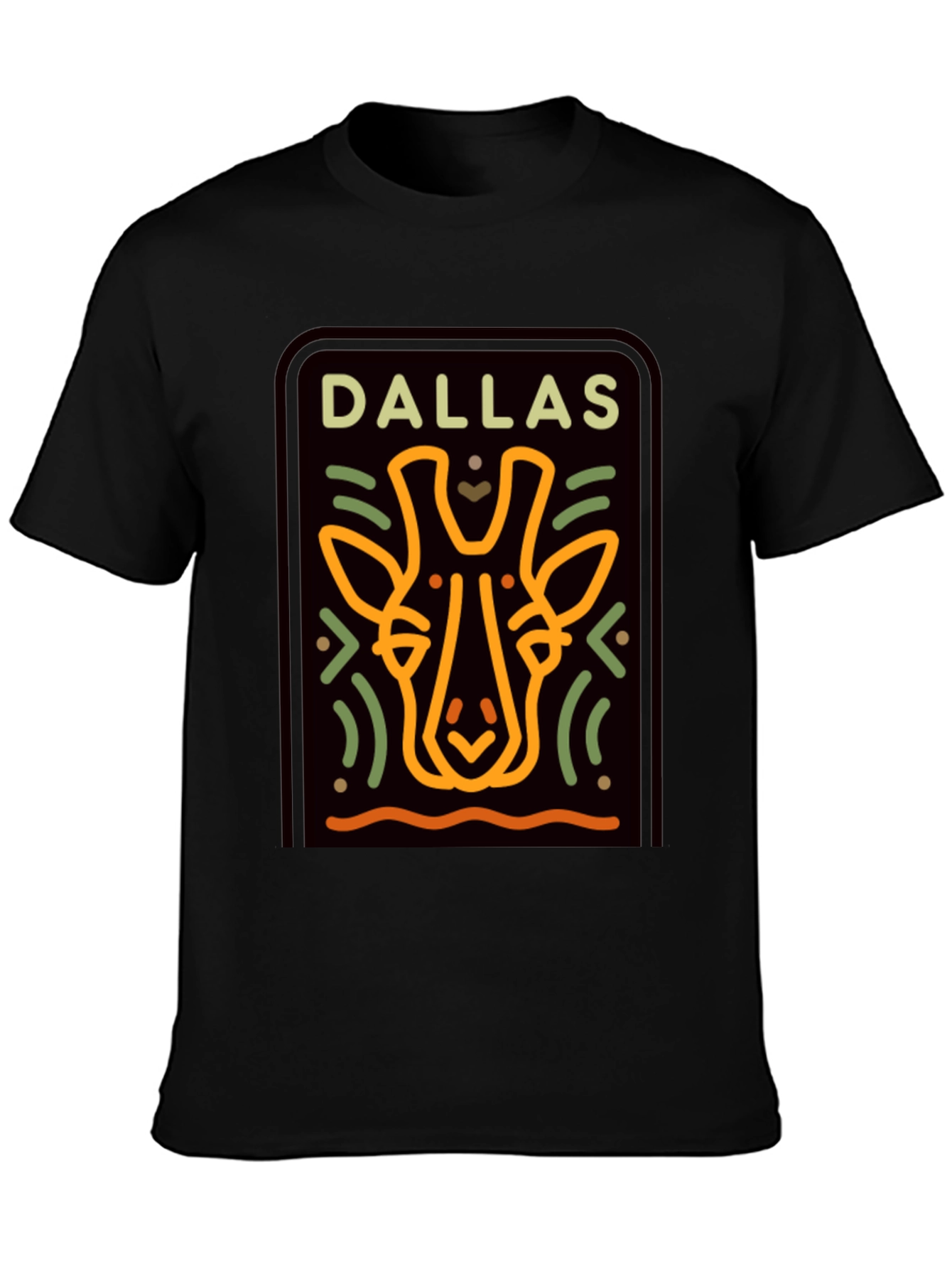 Dallas Giraffe T-Shirt - Graphic Print Tee