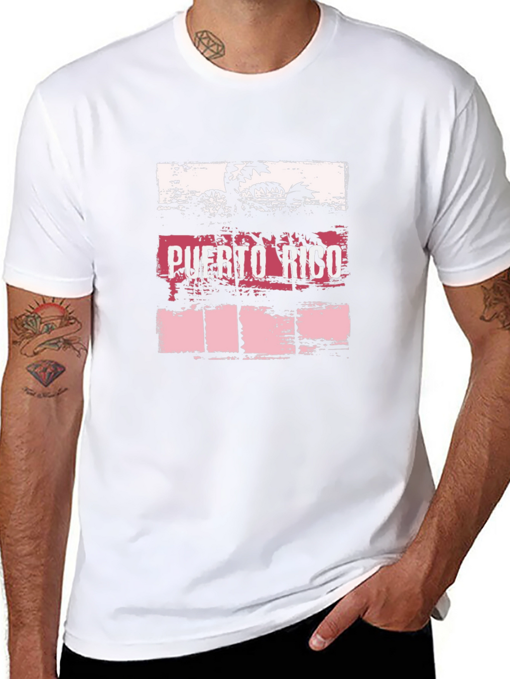 Puerto Rico T-Shirt Palm Tree Graphic Tee