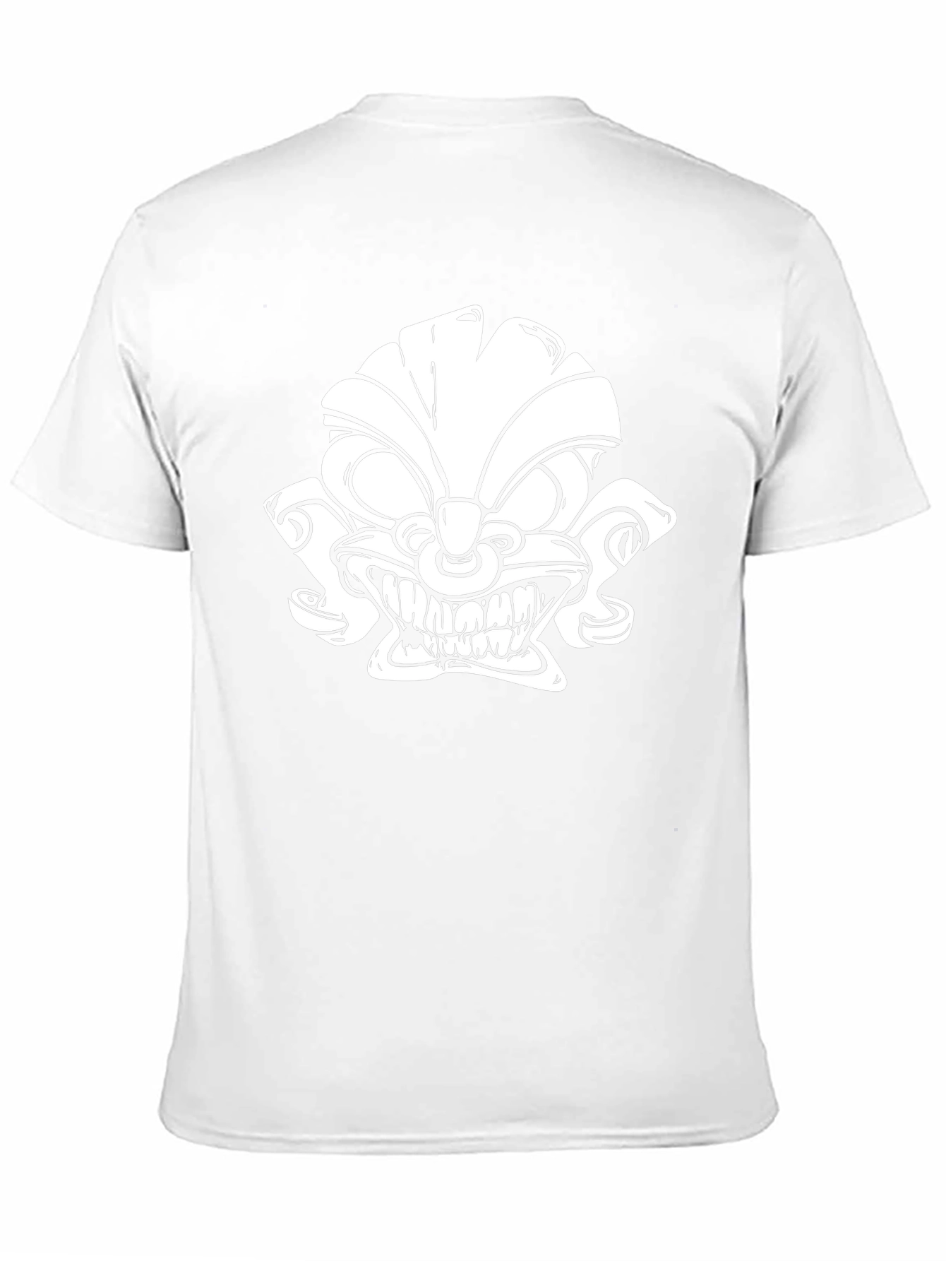 Tiki Graphic Tee - Black Cotton Blend Unique Design