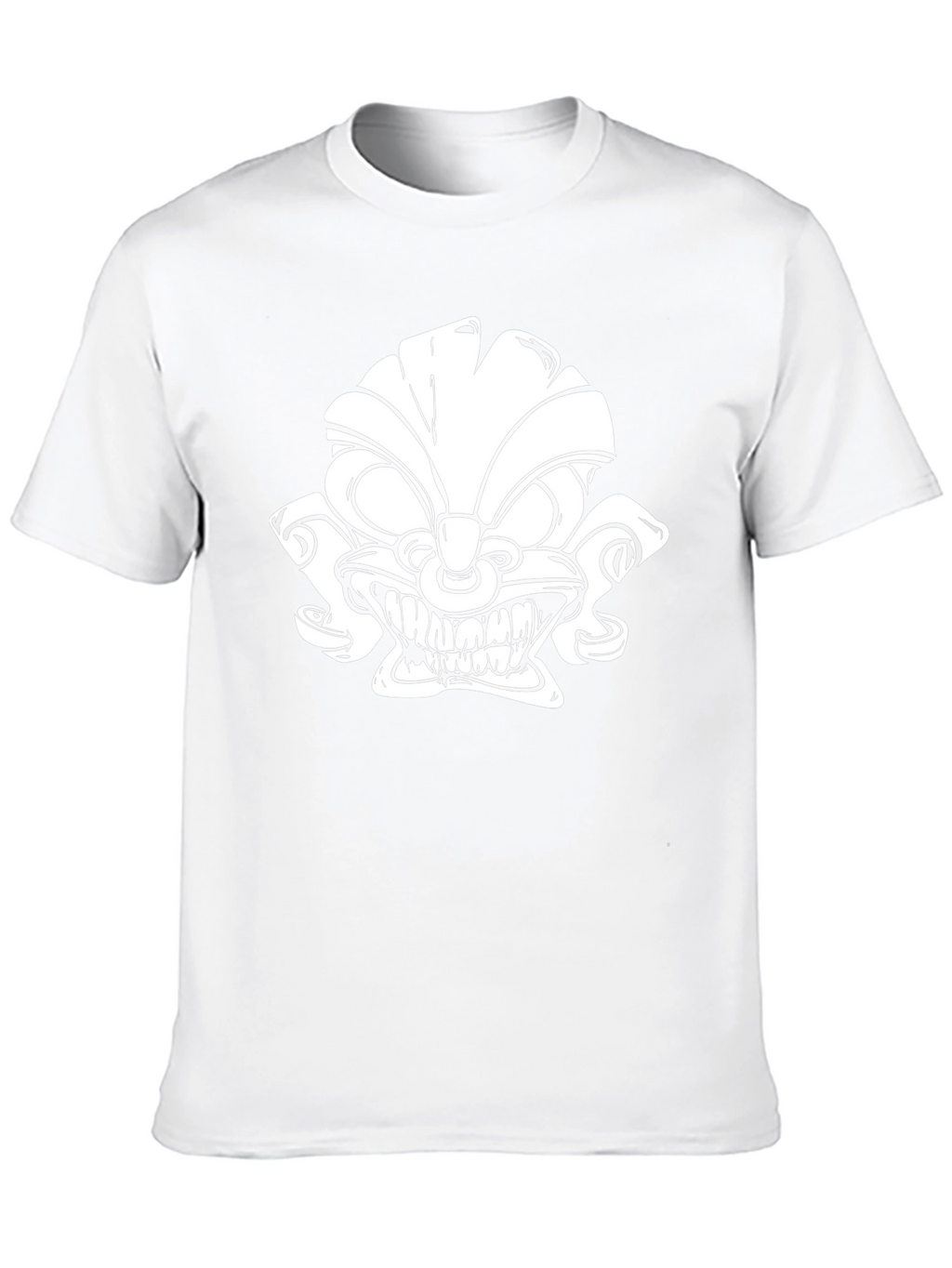 Tiki Graphic Tee - Black Cotton Blend Unique Design