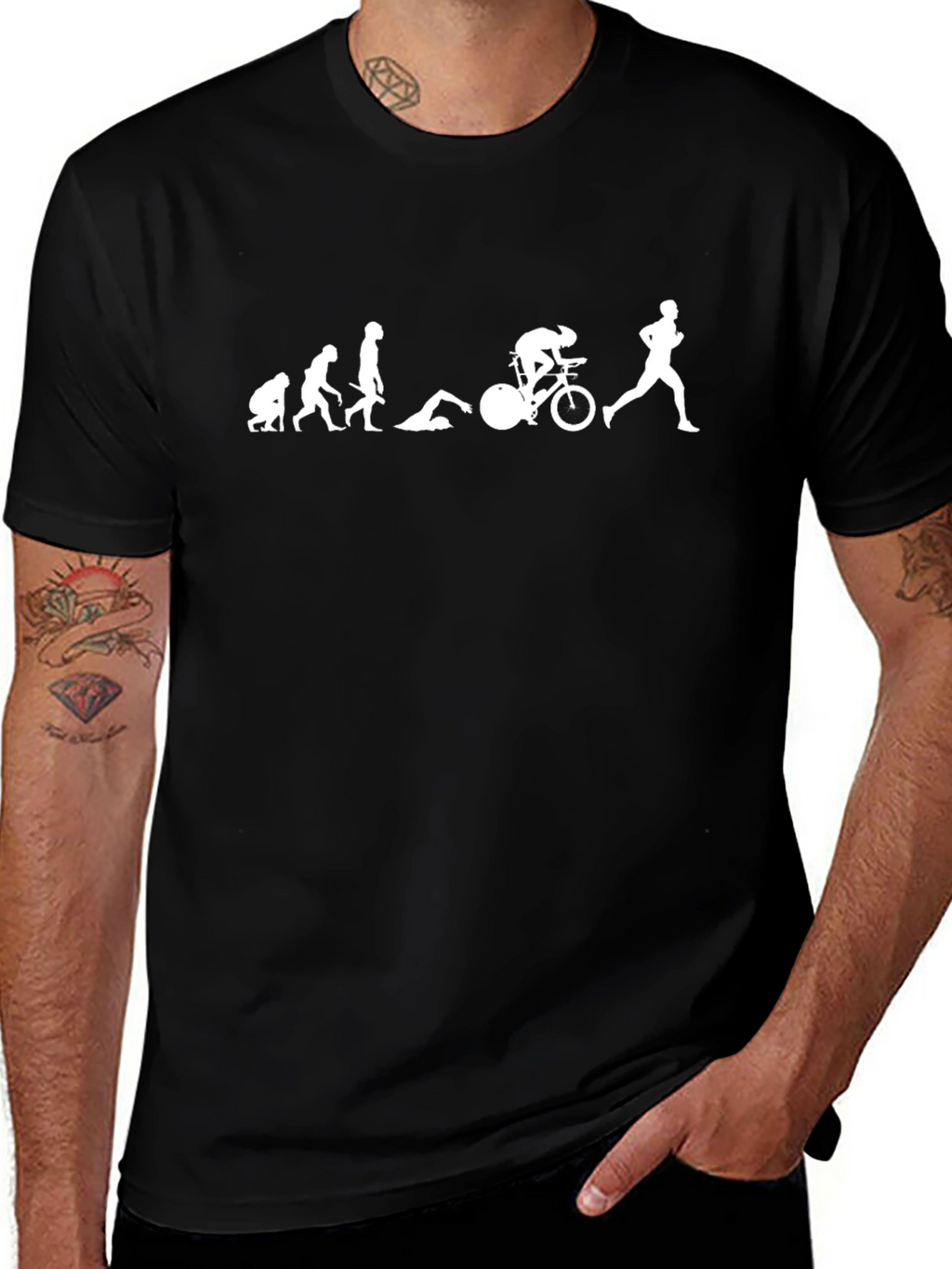 Triathlon Evolution Black T-Shirt