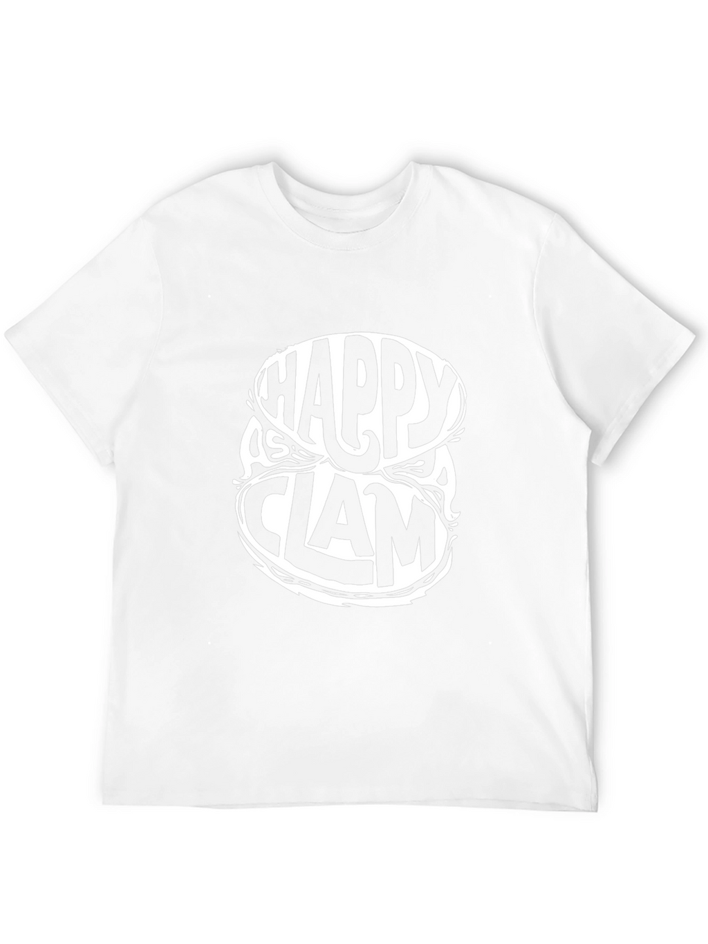 Happy as a Clam Graphic Tee - Black Cotton