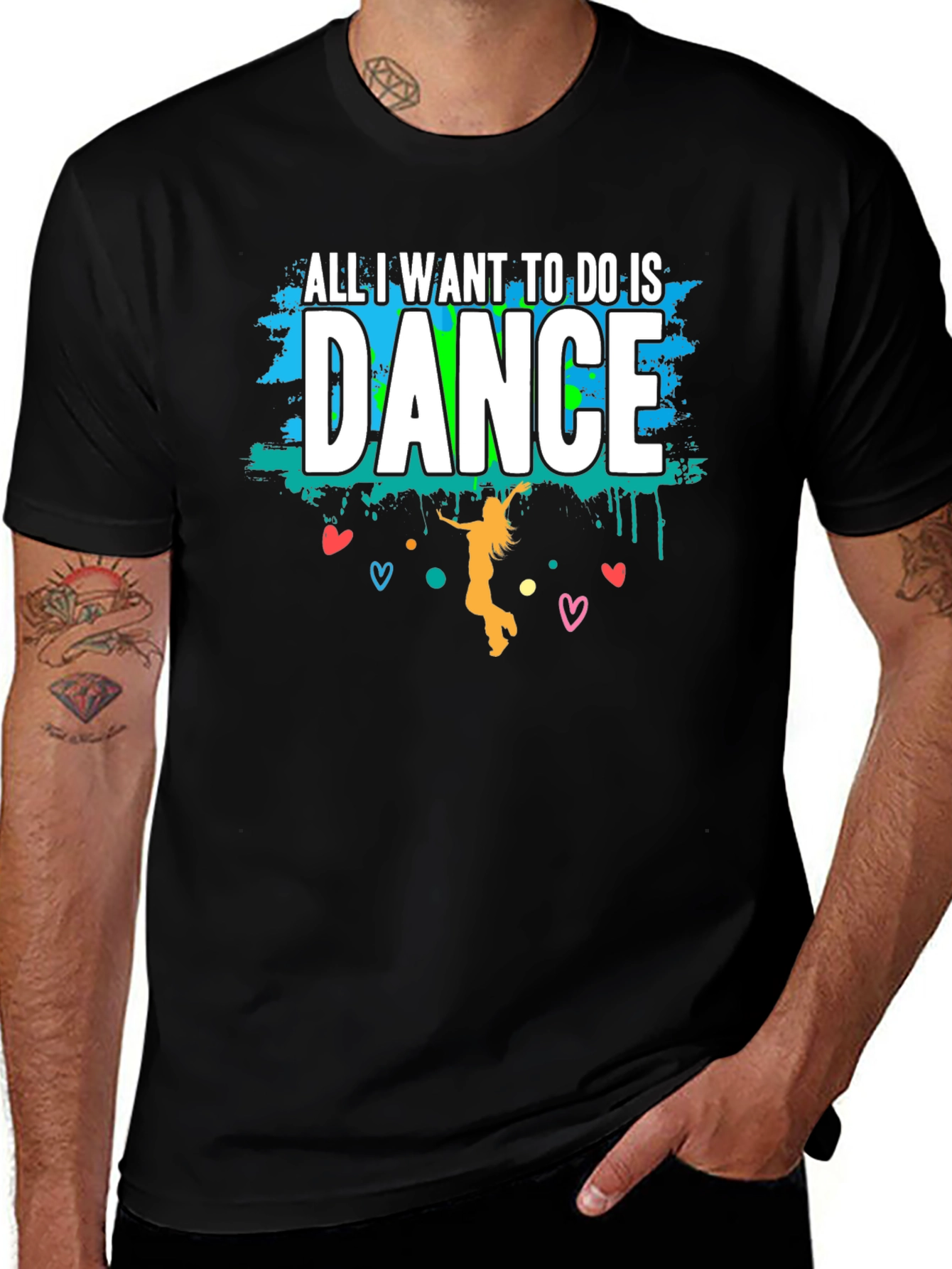 Dance Graphic Tee - All I Want To Do Is Dance T-Shirt