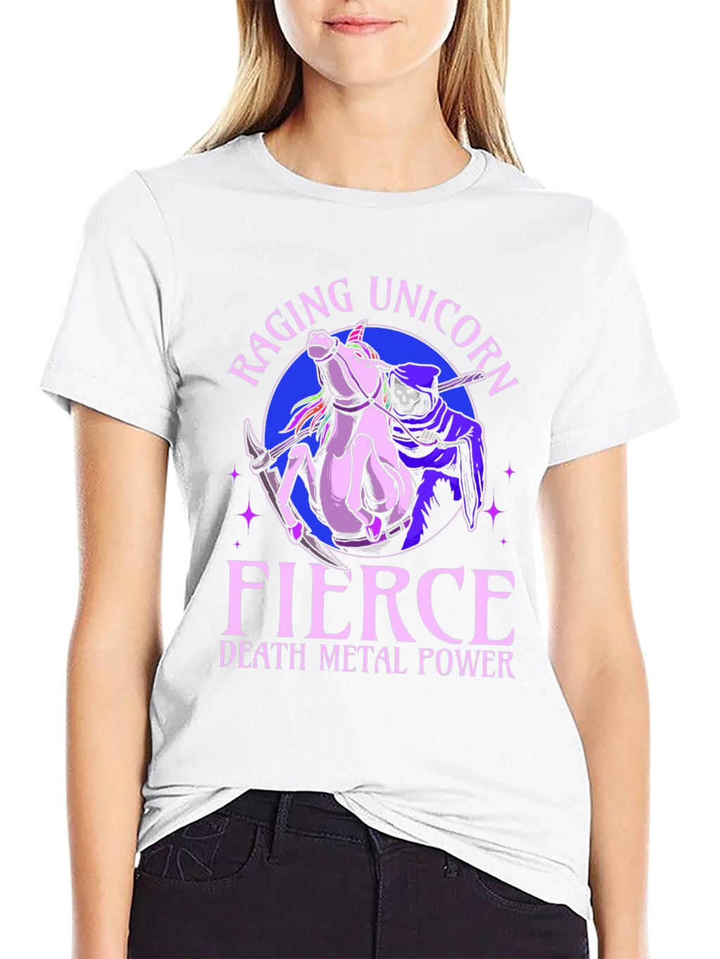 Raging Unicorn Death Metal Power T-Shirt