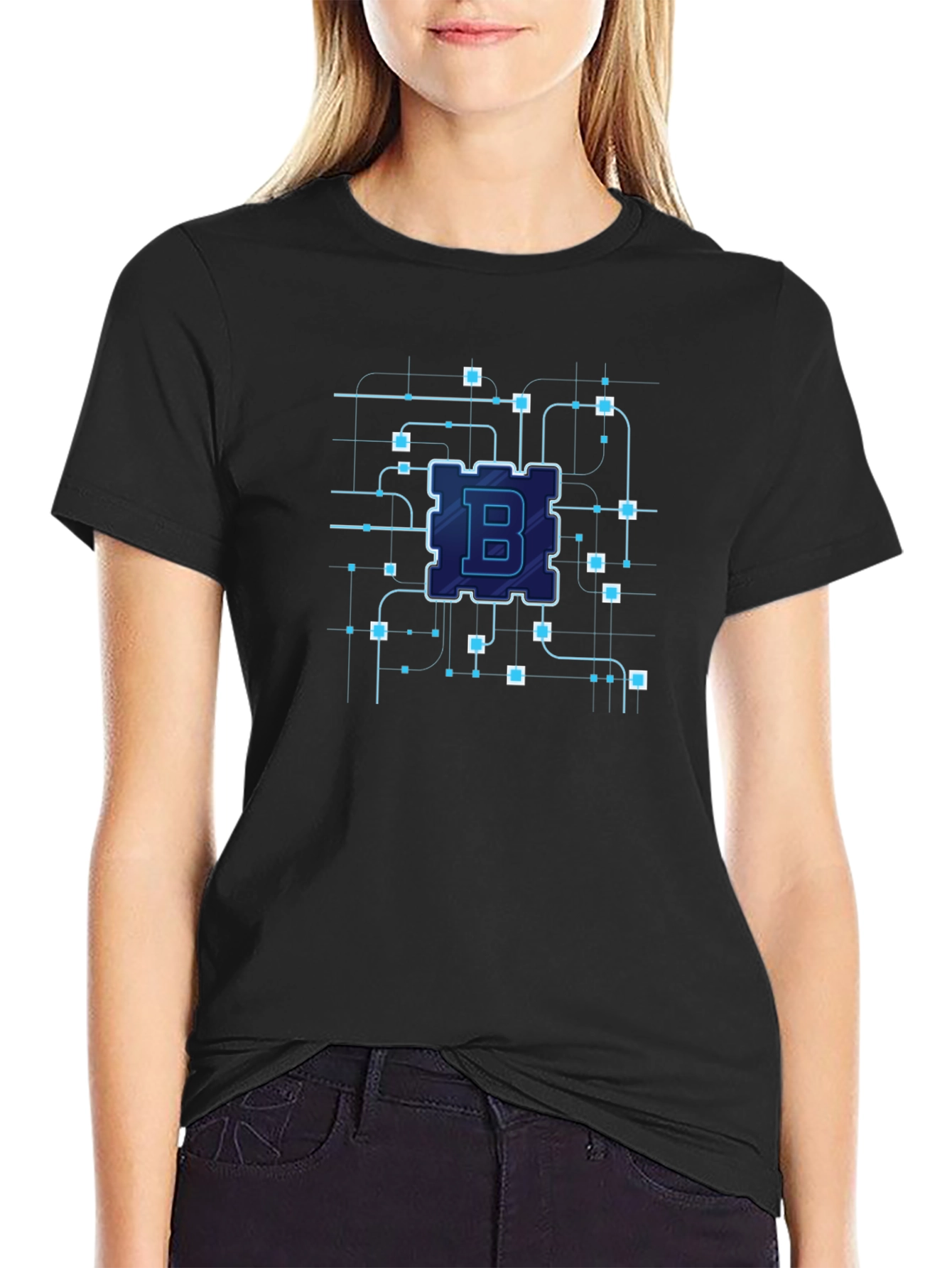 Bitcoin Circuit Board Black T-Shirt - Crypto Tech Style