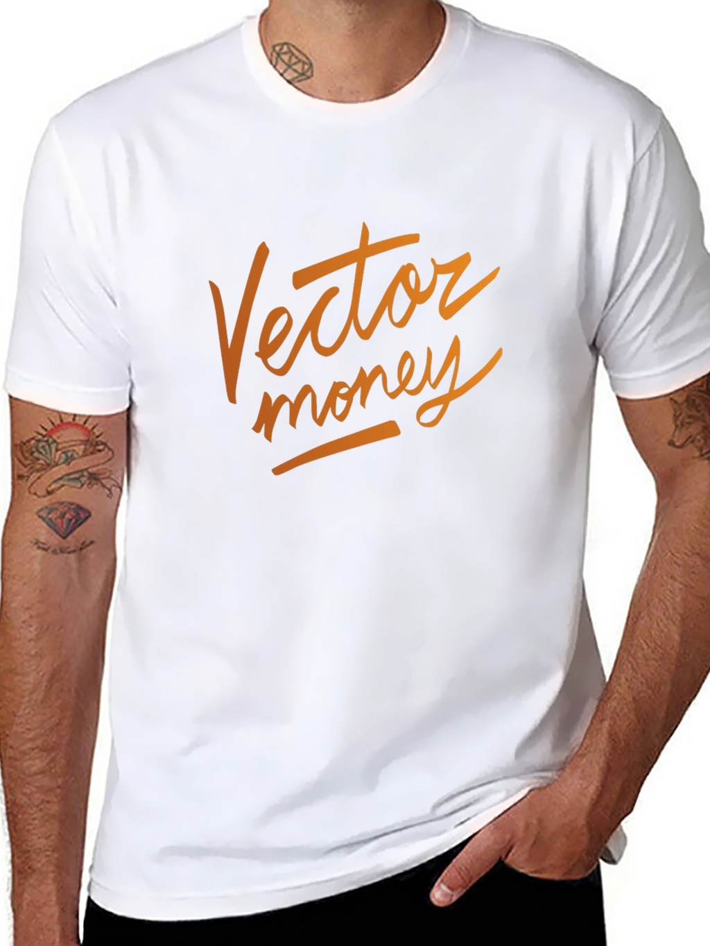 Vector Money Black T-Shirt