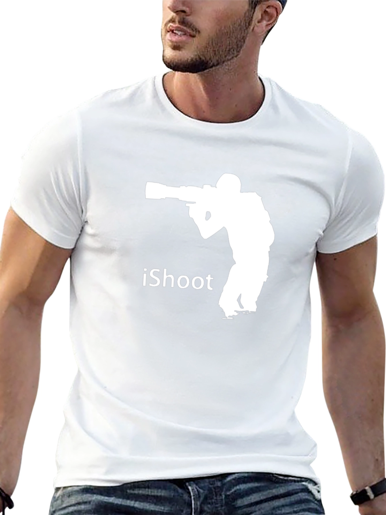 iShoot Photographer Graphic T-Shirt - Black
