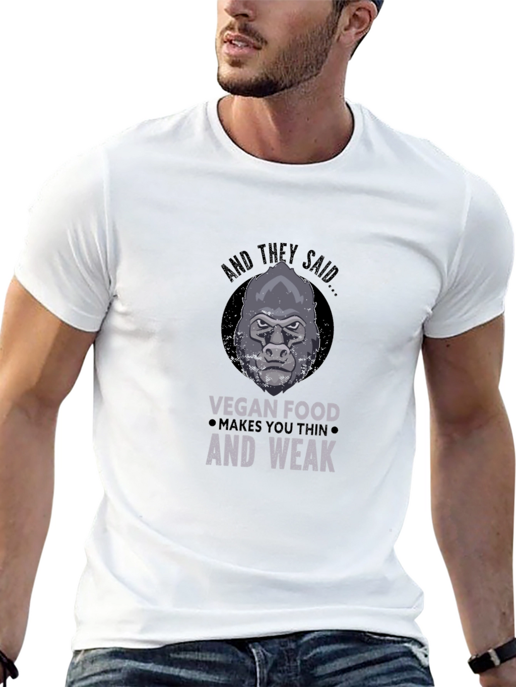 Vegan Gorilla T-Shirt: Strong Vegan Apparel