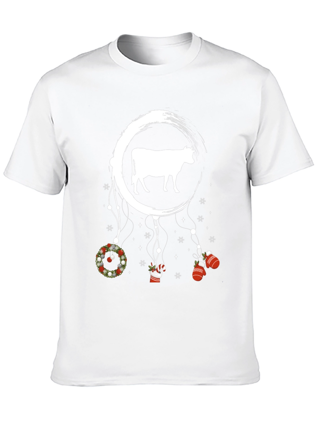 Festive Cow Dreamcatcher Graphic Tee