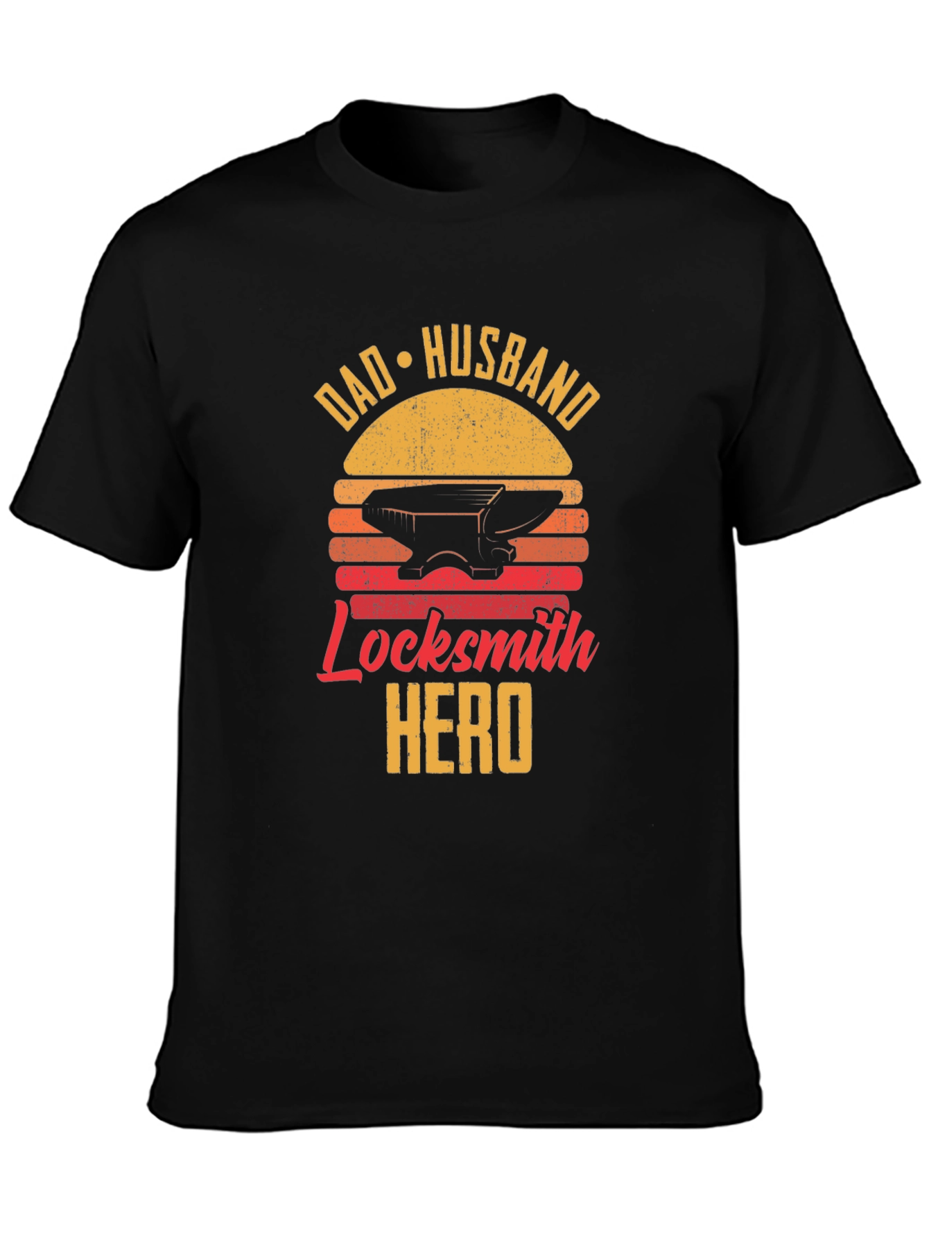 Dad Husband Locksmith Hero Graphic T-Shirt