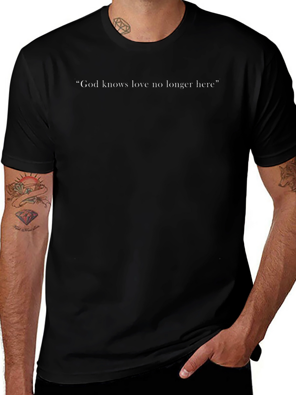 God Knows Love Black T-Shirt
