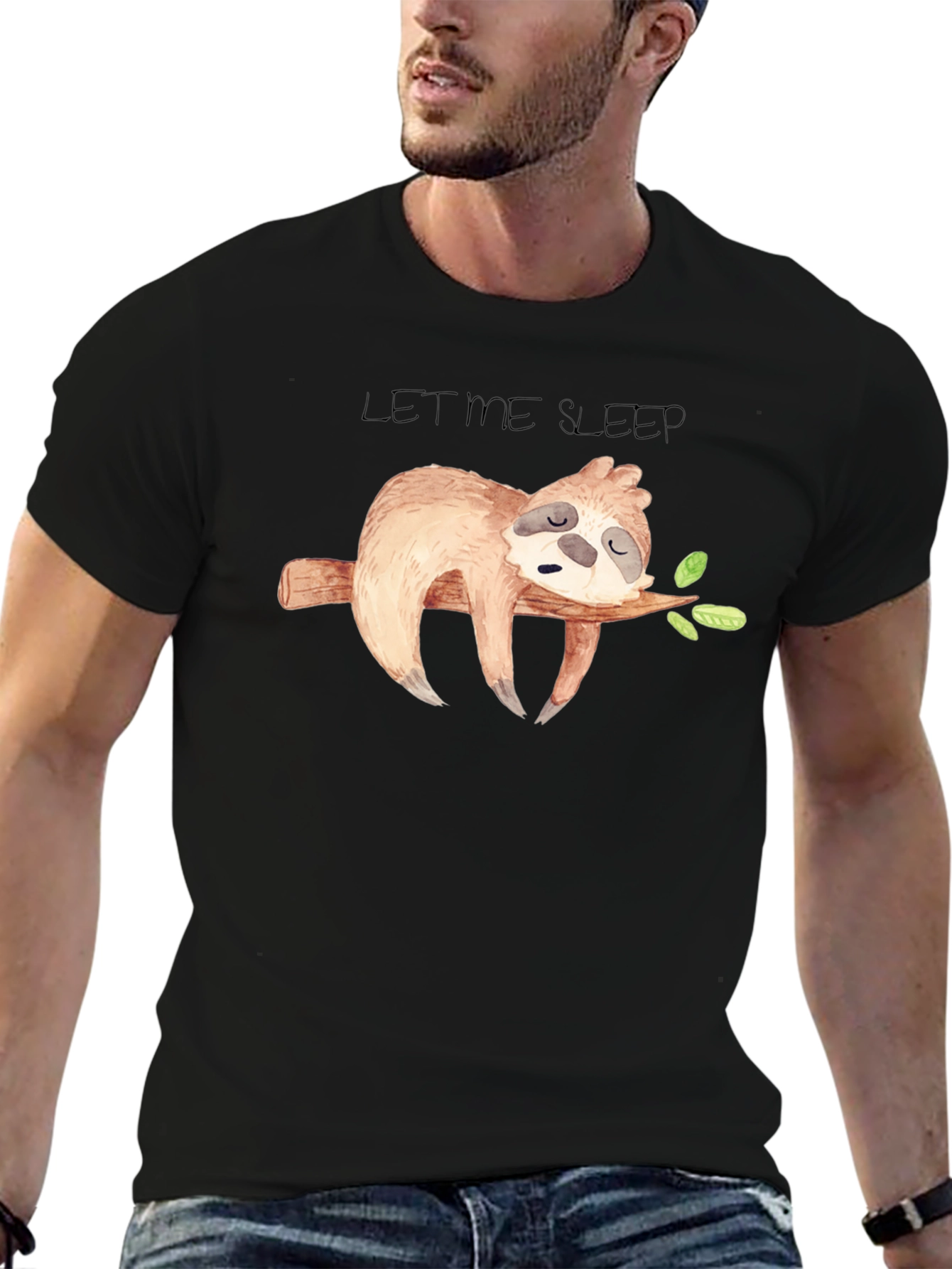 Sleepy Sloth Graphic T-Shirt