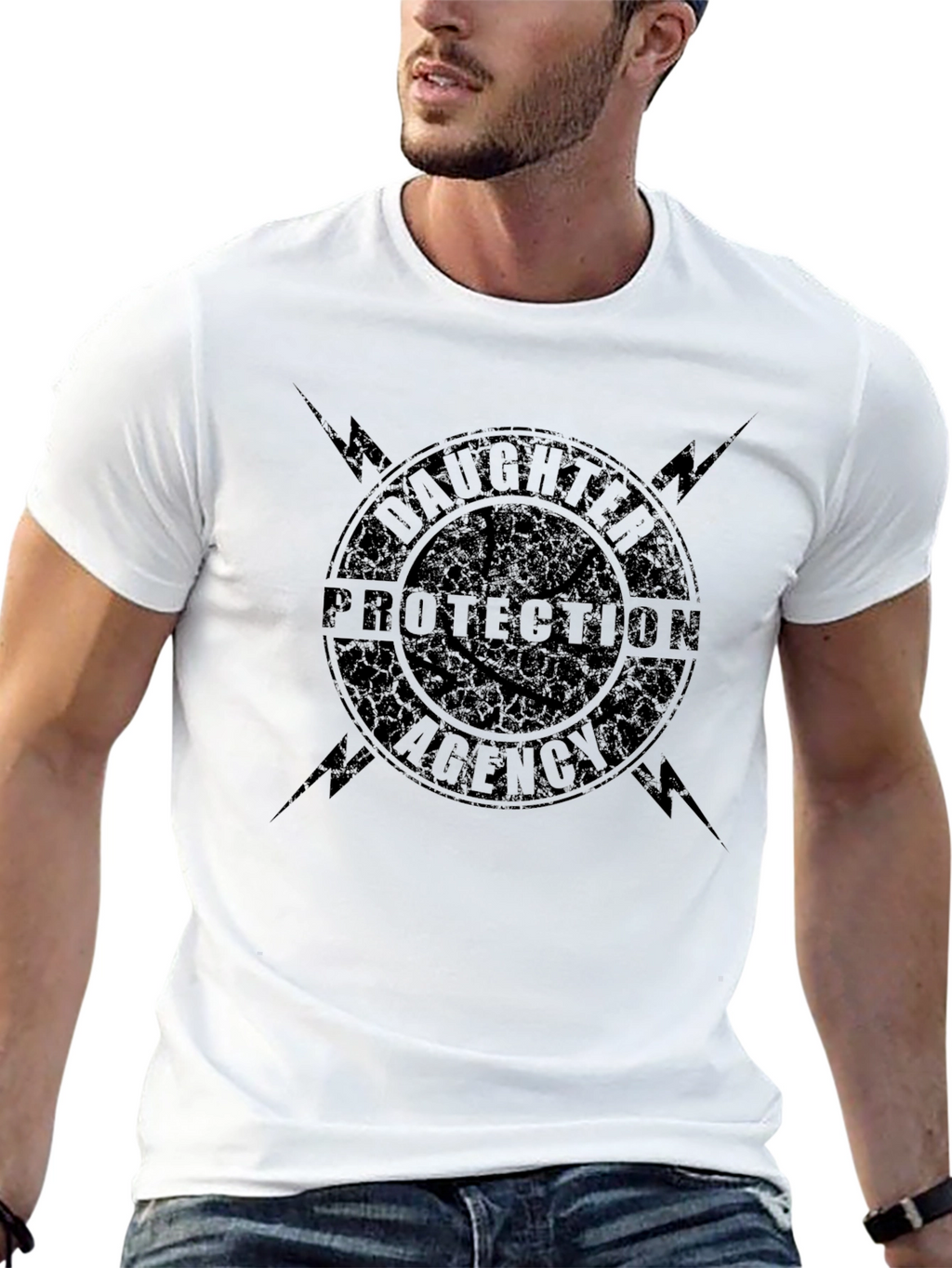 Daughter Protection Agency Black Graphic Tee