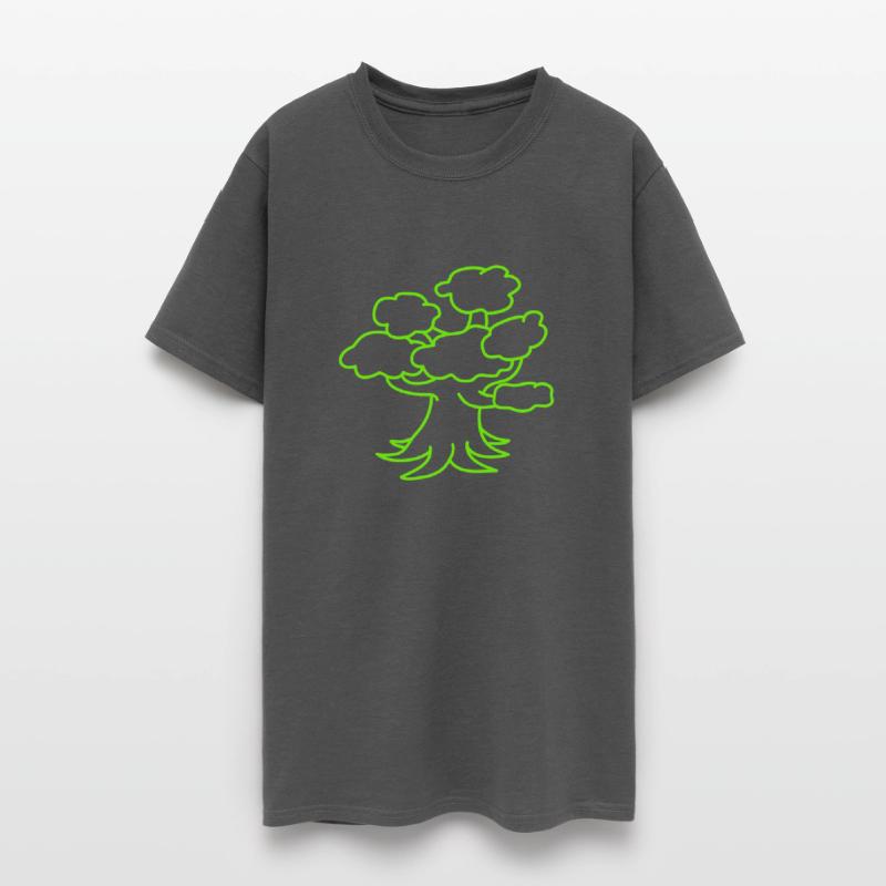 Large Old Green Tree Forest Nature Wood Big Plant
