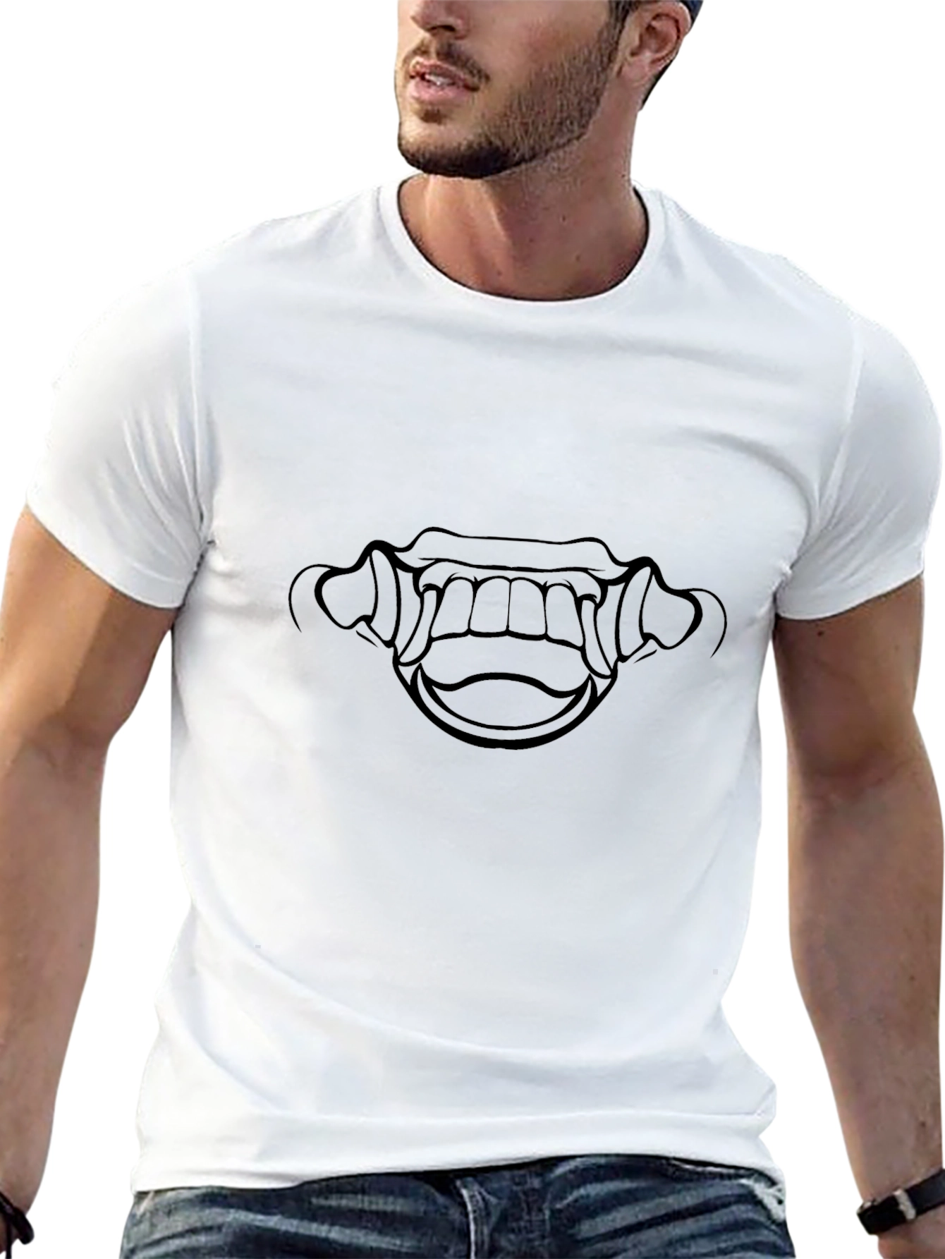 Graphic Tee - Monster Mouth Design