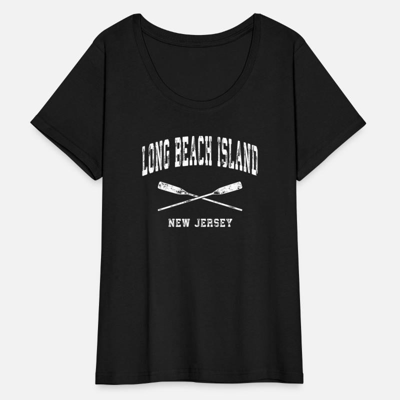 Long Beach Island New Jersey Nautical Crossed Oars
