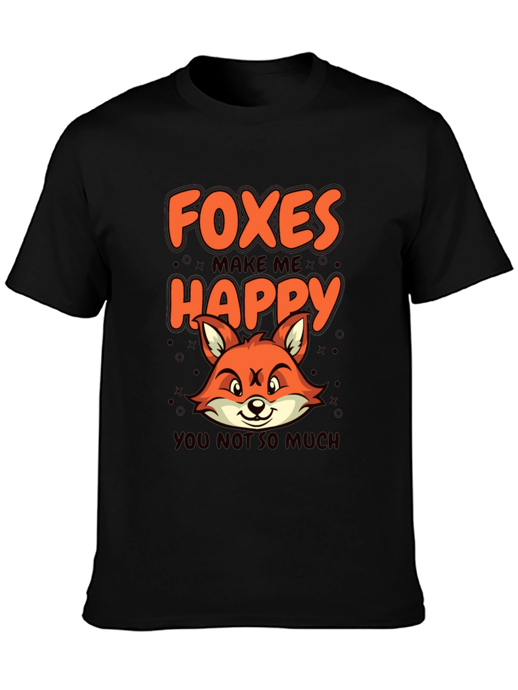 Foxes Make Me Happy Graphic T-Shirt