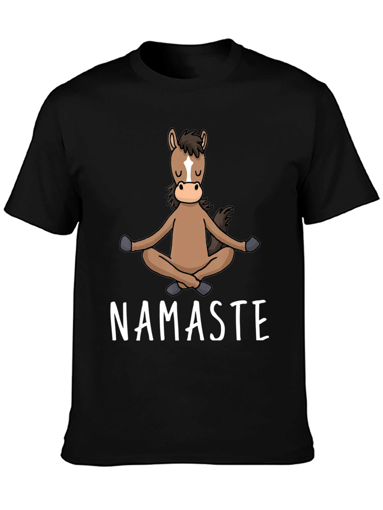 Namaste Horse T-Shirt: Meditating Equine Tee