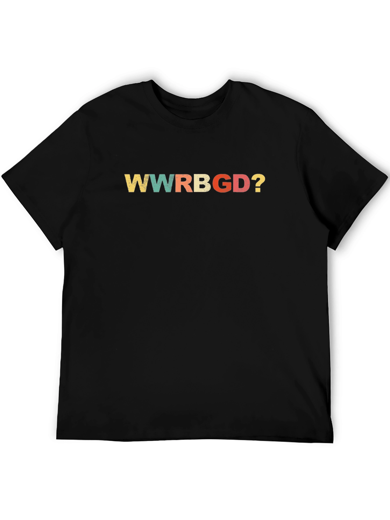 WWRBGD? Black Cotton Graphic T-Shirt