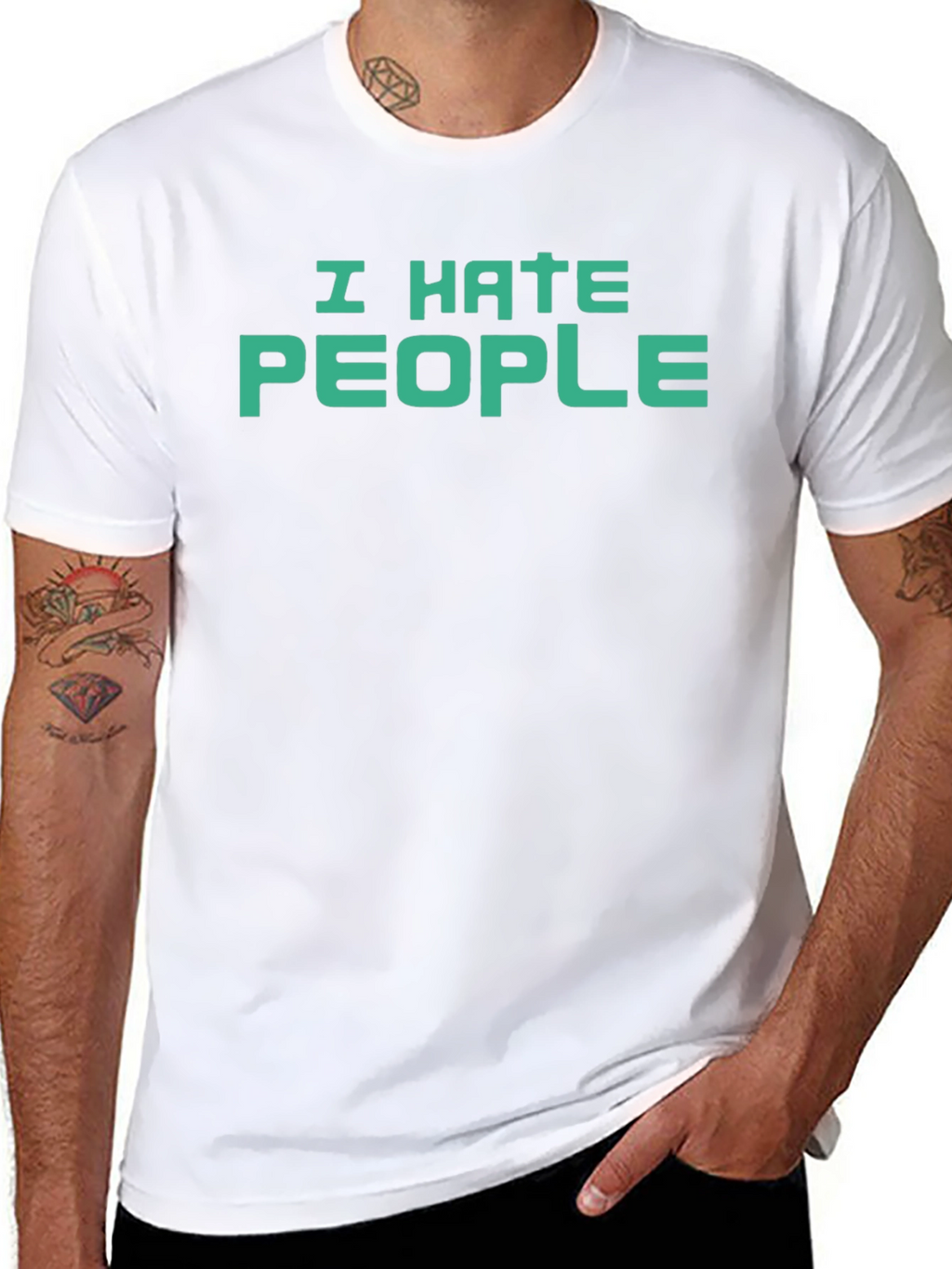 I Hate People Graphic T-Shirt - Anti-Social Tee