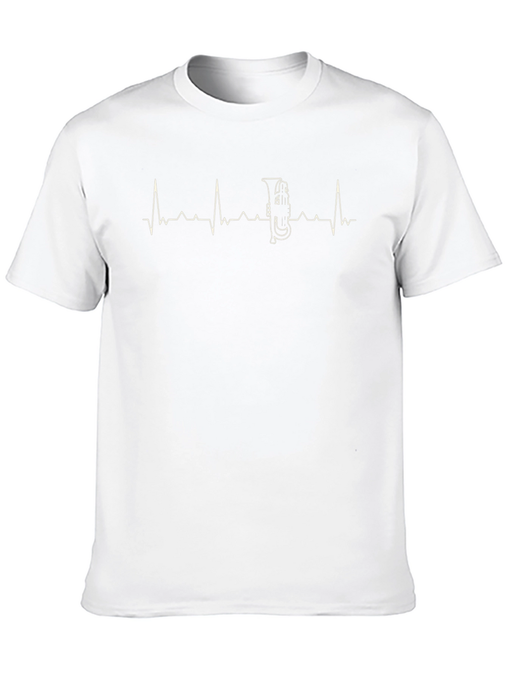 Tuba Heartbeat T-Shirt - Music Lover Tee