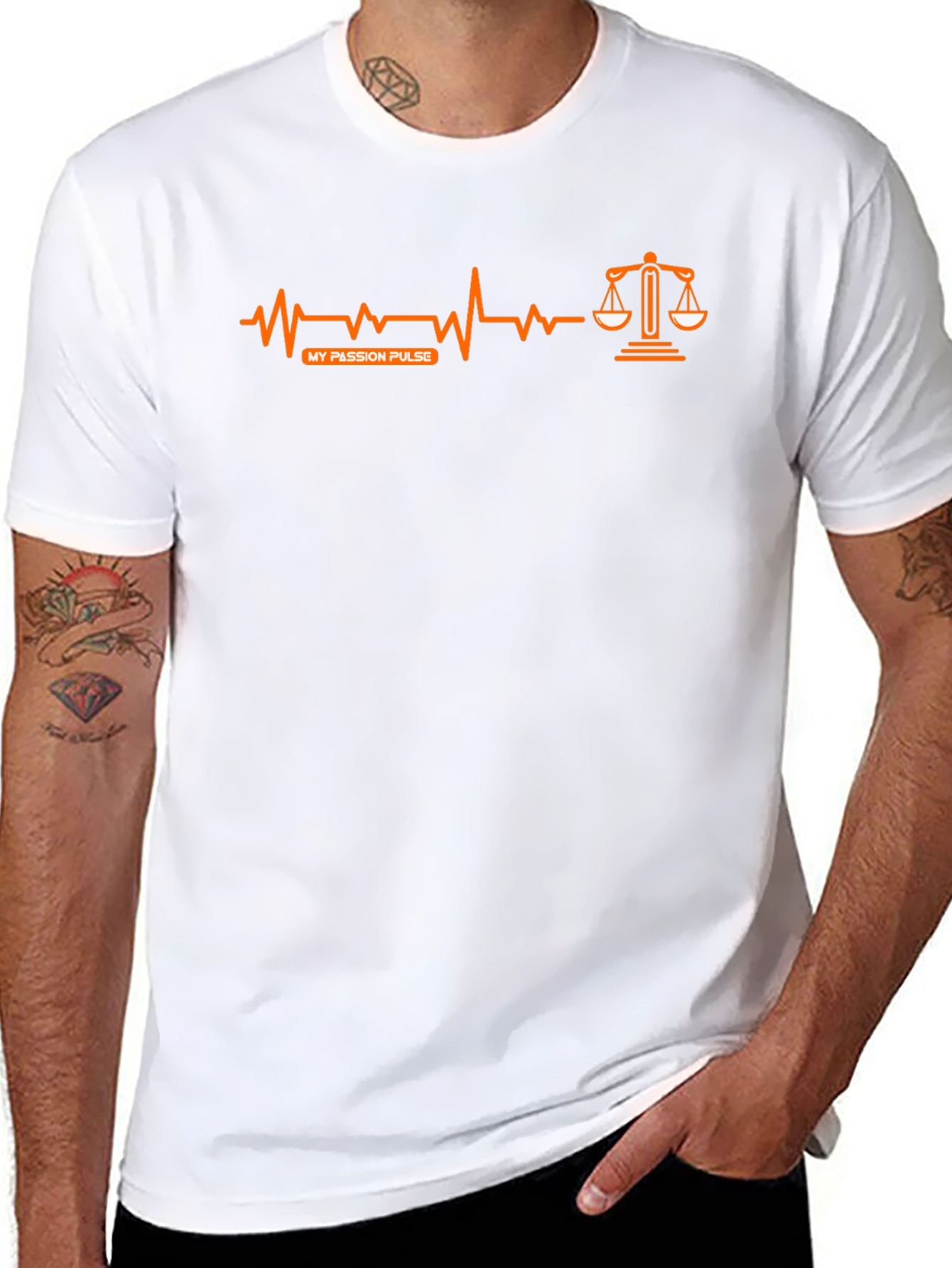 Lawyer Passion Pulse T-Shirt - Scales of Justice