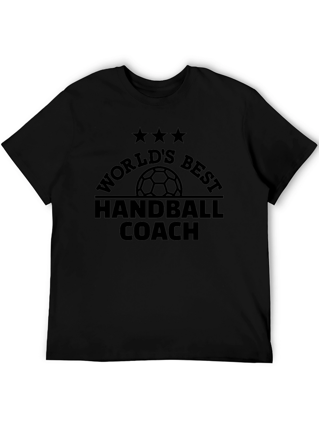 Worlds Best Handball Coach Black T-Shirt