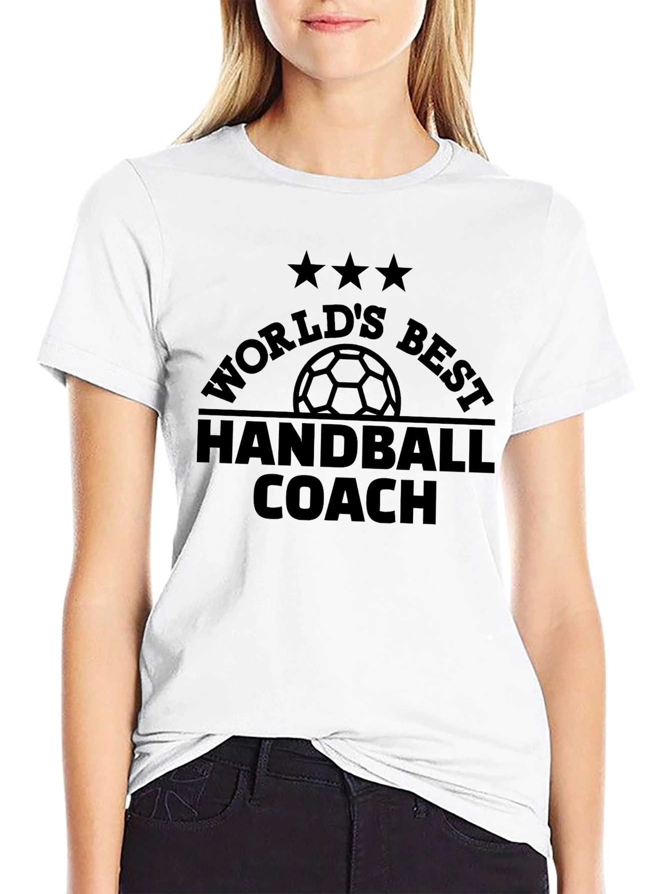 Worlds Best Handball Coach Black T-Shirt