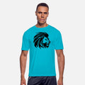 Mighty Lion Head With Mane Tattoo Style