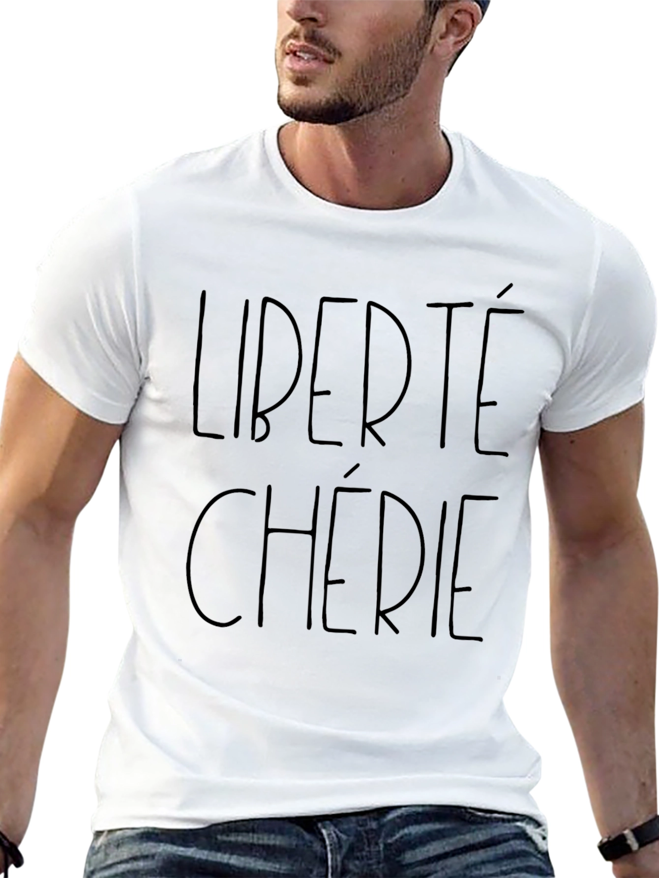 Liberté Chérie Graphic Tee - Black T-Shirt