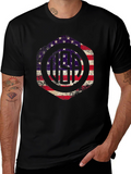American Flag Graphic Tee - Patriotic USA Design