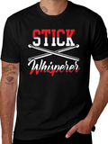 Stick Whisperer Drummer T-Shirt - Music Lover Gift