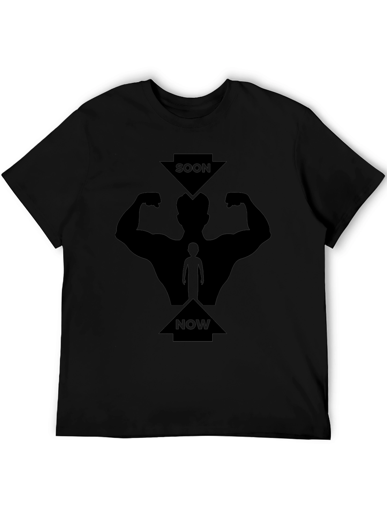 Soon Now Muscles Graphic Tee - Black