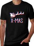 X-Mas Santa Sleigh Graphic T-Shirt
