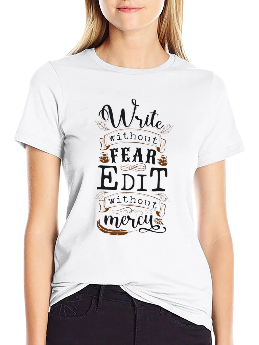 Edgy Graphic Print T-Shirt
