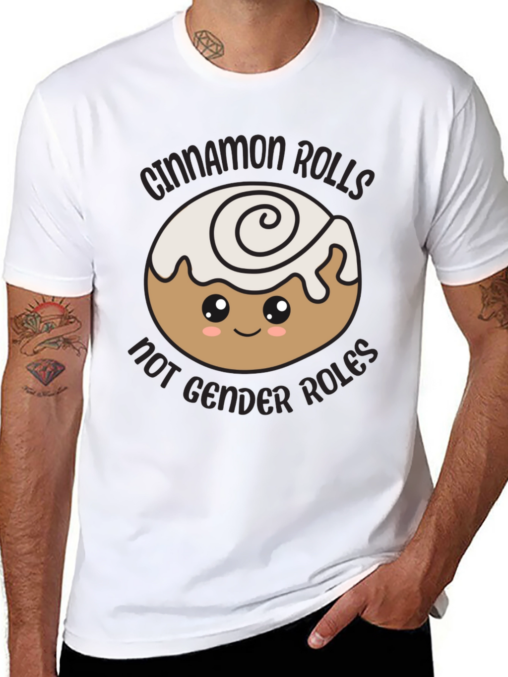 Cinnamon Rolls Not Gender Roles T-Shirt