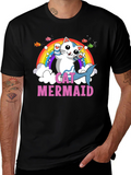 Cat Mermaid Graphic T-Shirt