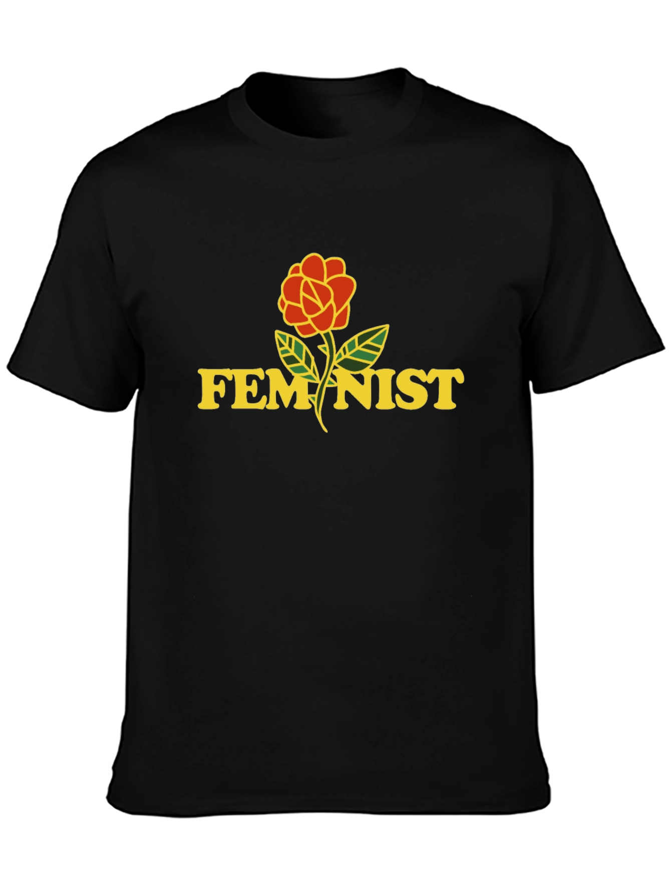 Feminist Rose Graphic T-Shirt - Unisex