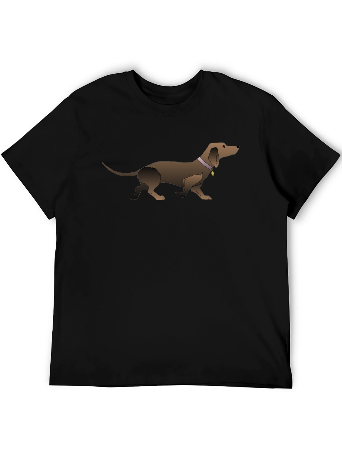 Dachshund Graphic Tee - Black Unisex T-Shirt