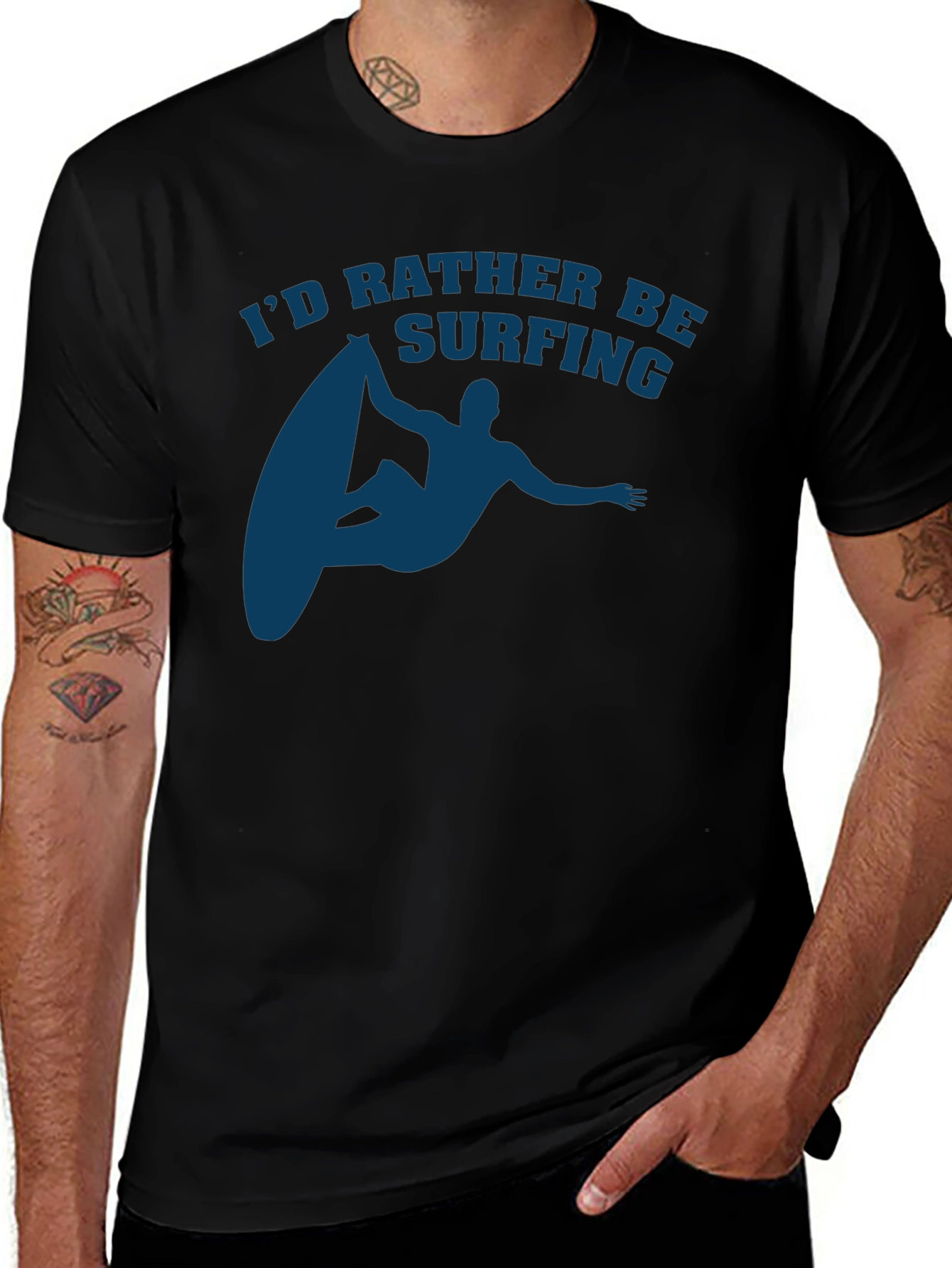 Surfing T-Shirt - Id Rather Be Surfing Tee