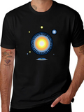 Cosmic Portal Graphic T-Shirt - Black Tee